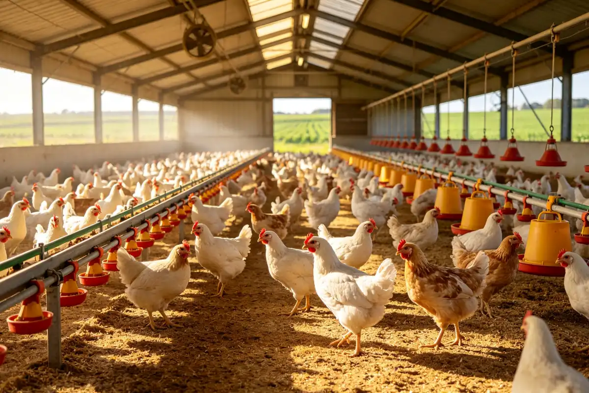 chicken floor raising
