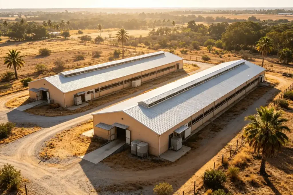 17280 layers poultry farm solution in Senegal with layer cage systems